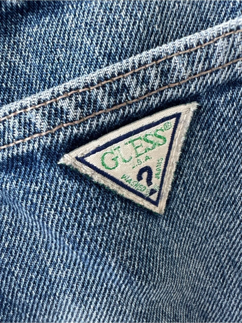 Vintage Guess Jeans Pascal Loose Fit Tapered Leg Made in USA Denim Jeans 34x30